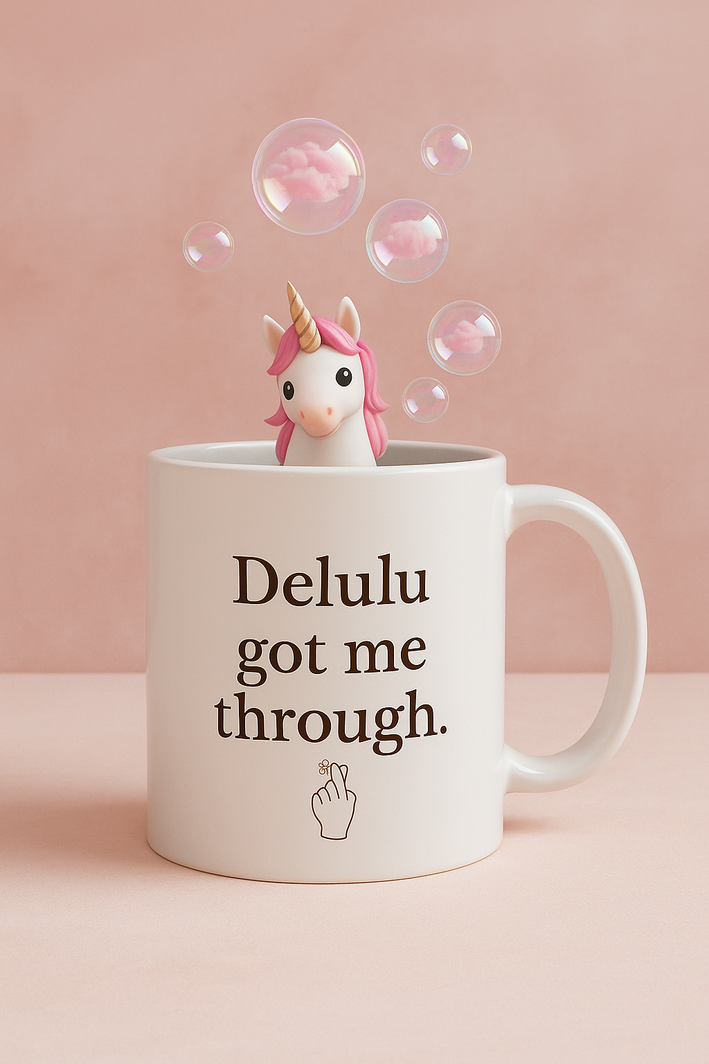 Delulu got me through mug